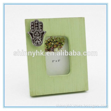 Shinny Gifts 2x2 wood natural photo picture frame for presents SCF00002